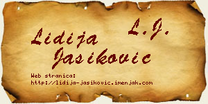 Lidija Jasiković vizit kartica